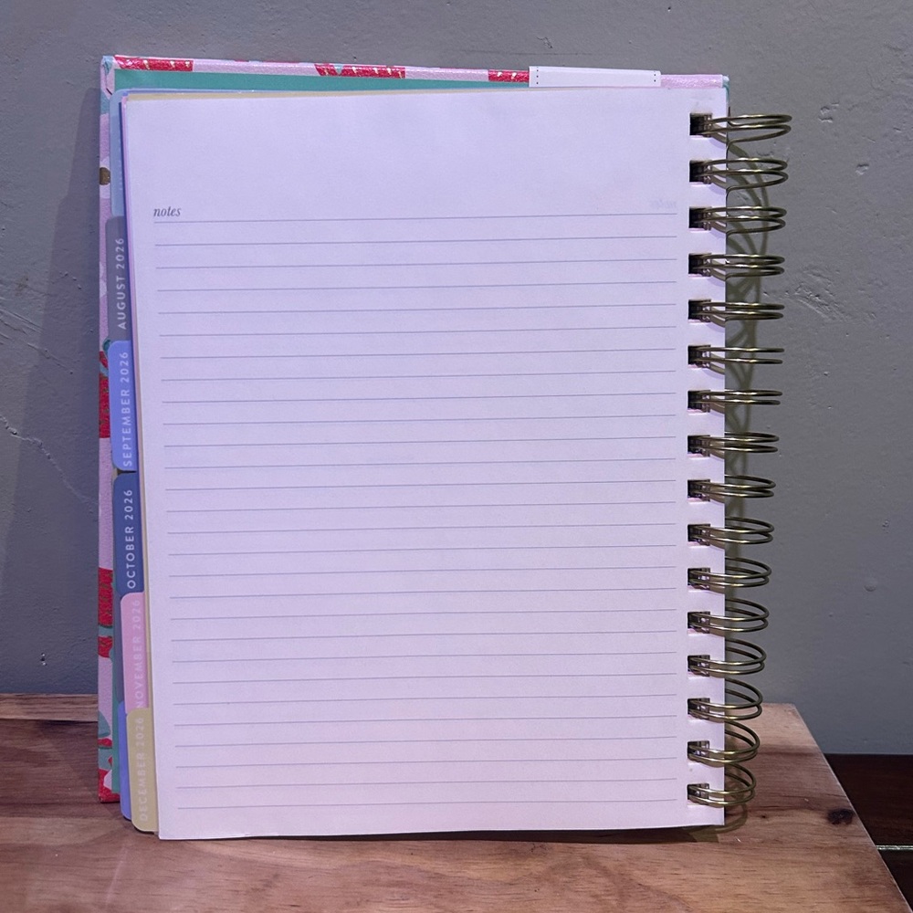 2026 Eccolo Pink Strawberry 12 Month Weekly And Monthly Spiral Bound Planner NEW - Picture 14 of 14